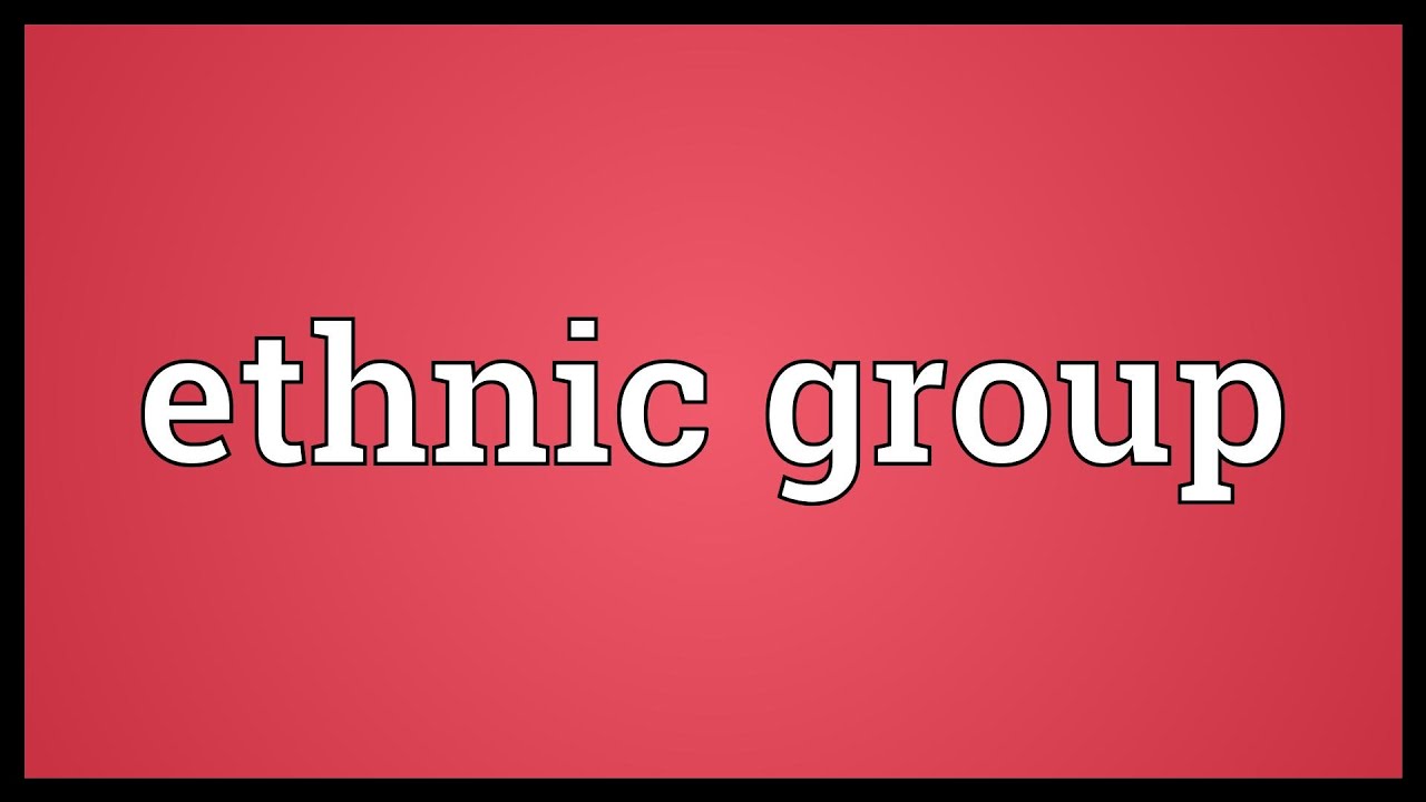 Ethnic group Meaning