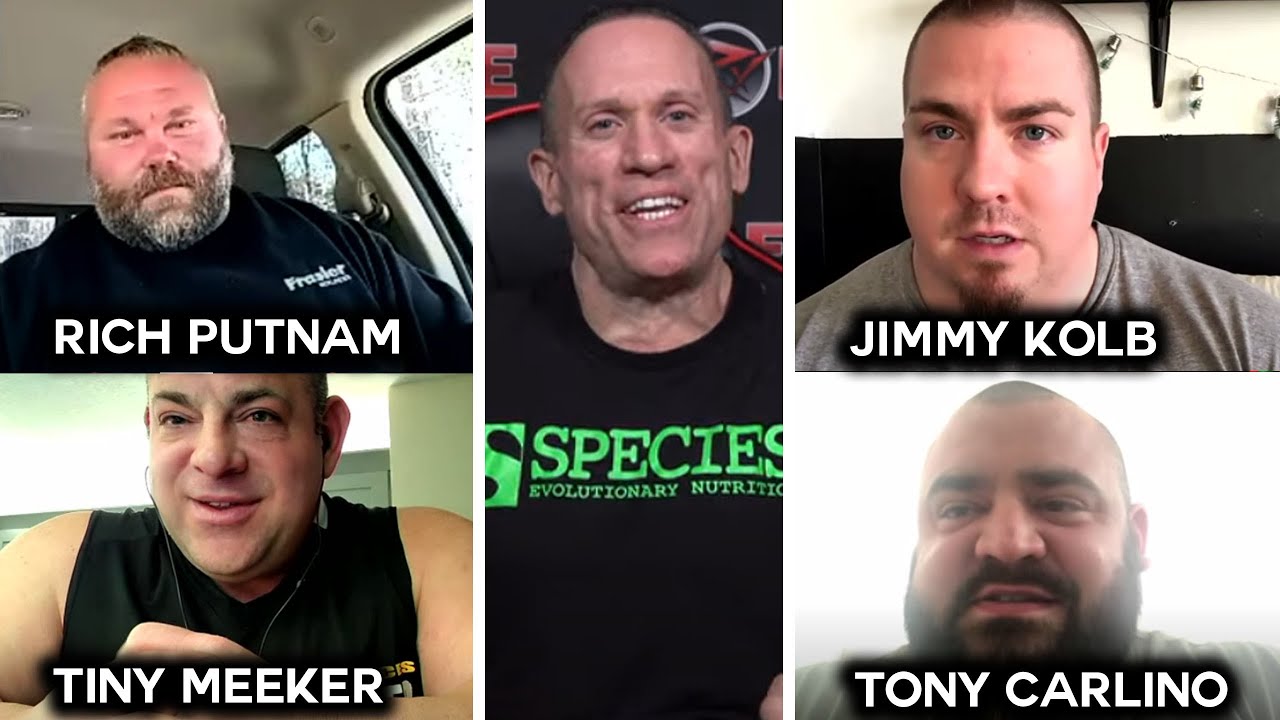 BENCH PRESS KINGS! Tiny Meeker, Jimmy Kolb, Rich Putnam, Tony Carlino Interview