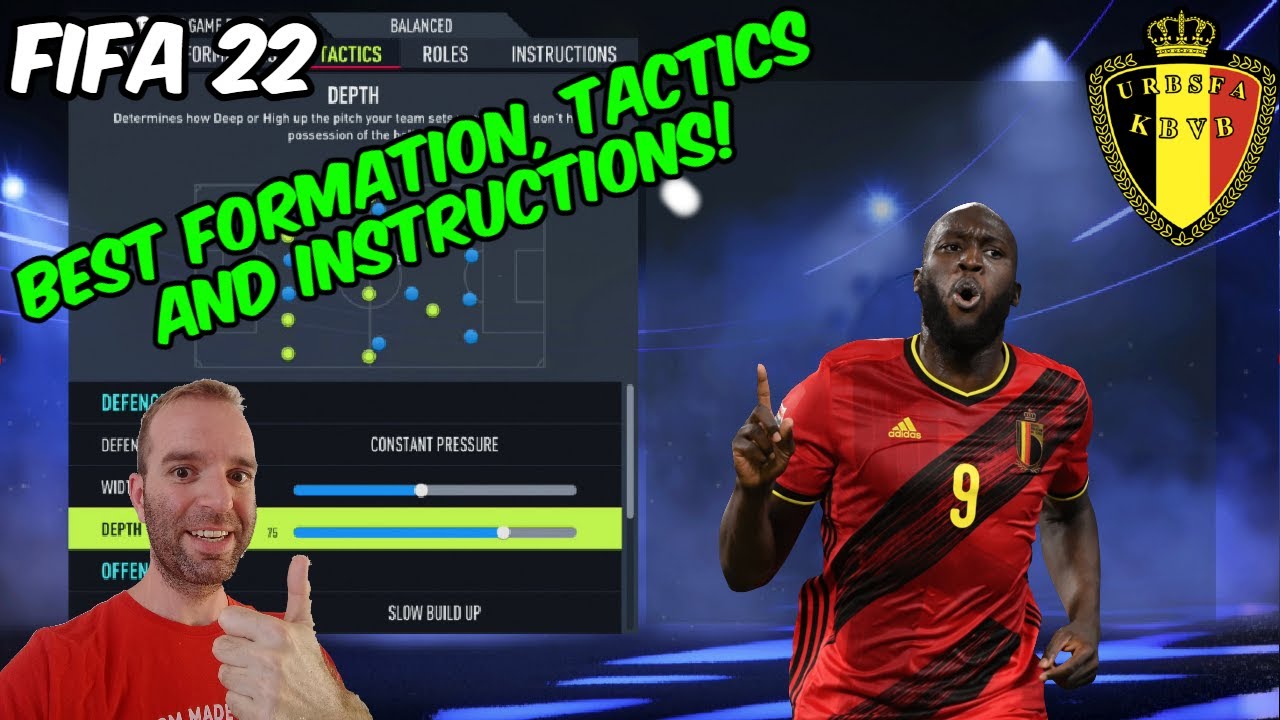 FIFA 22 - BEST BELGIUM Formation, Tactics and Instructions