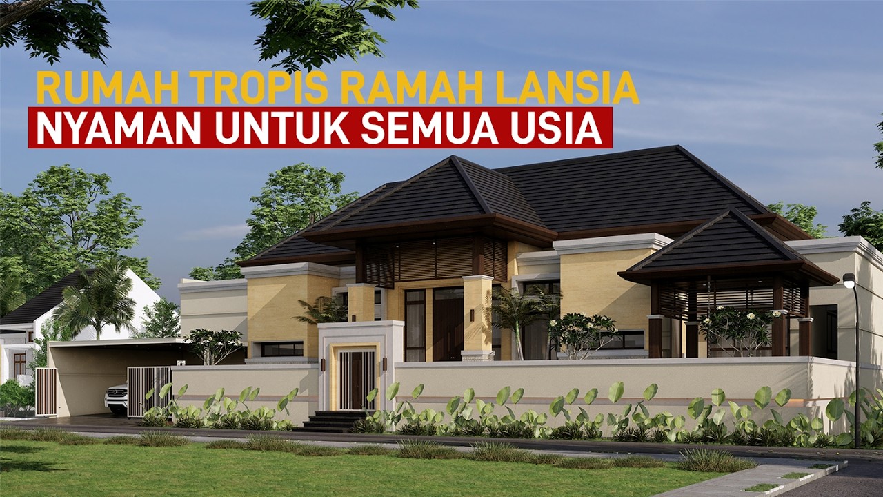Terra House – Desain Rumah Tropis 1 Lantai  6 kamar tidur di Lahan 667 m2 | Konsep Villa di Bontang!