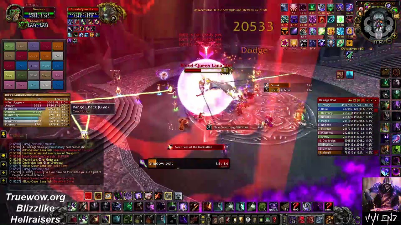 Affliction Warlock (WOTLK) - ICC 25 Heroic Full Run (Part-2) - Hellraisers - 23-4-2021