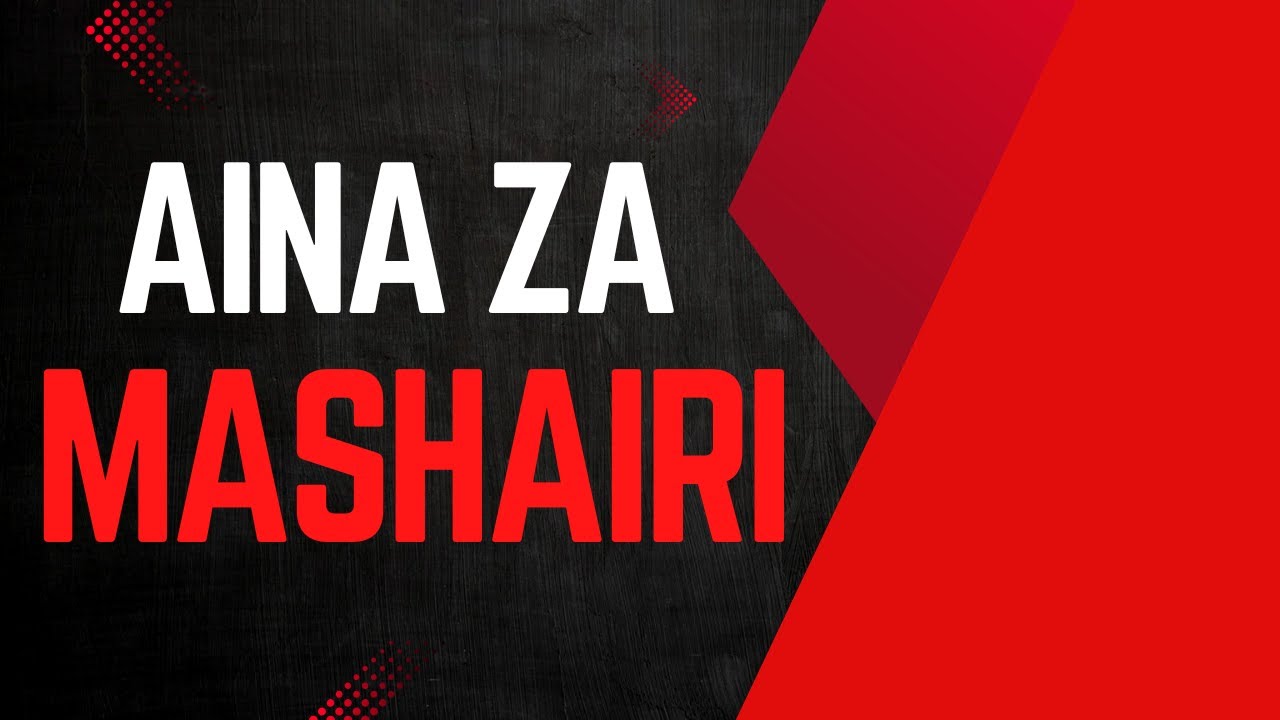 AINA ZA MASHAIRI