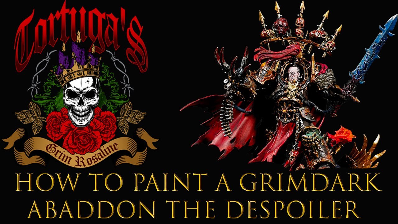 How to paint a Grimdark Abaddon The Despoiler, leader of the Black Legion!