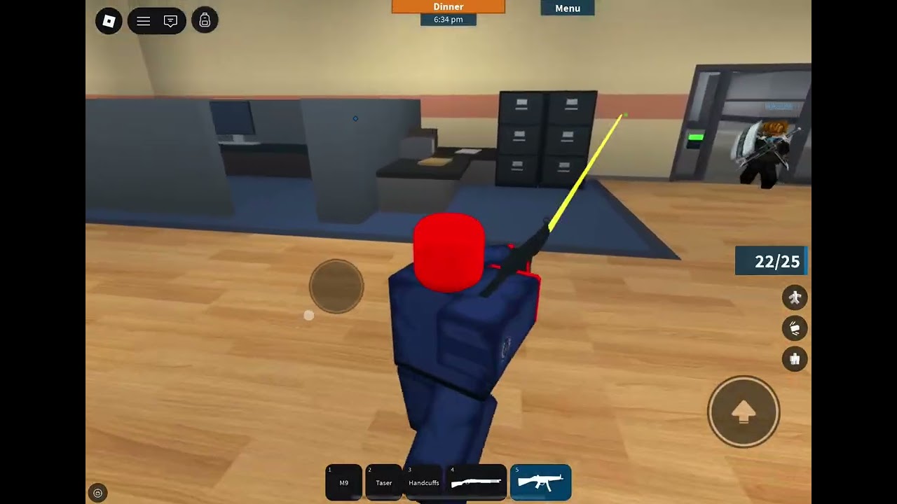 Part 1 playing prison life with my friend