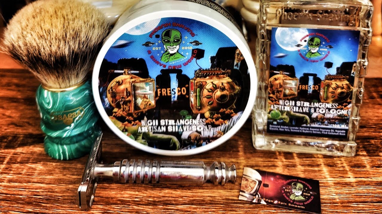 2/3 Rasoio Razorock Lupo piastra 0.95, Sapone Phoenix 
