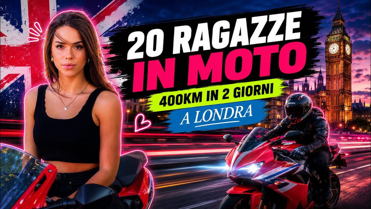 20 RAGAZZE in MOTO - 400KM in 2 giorni a Londra