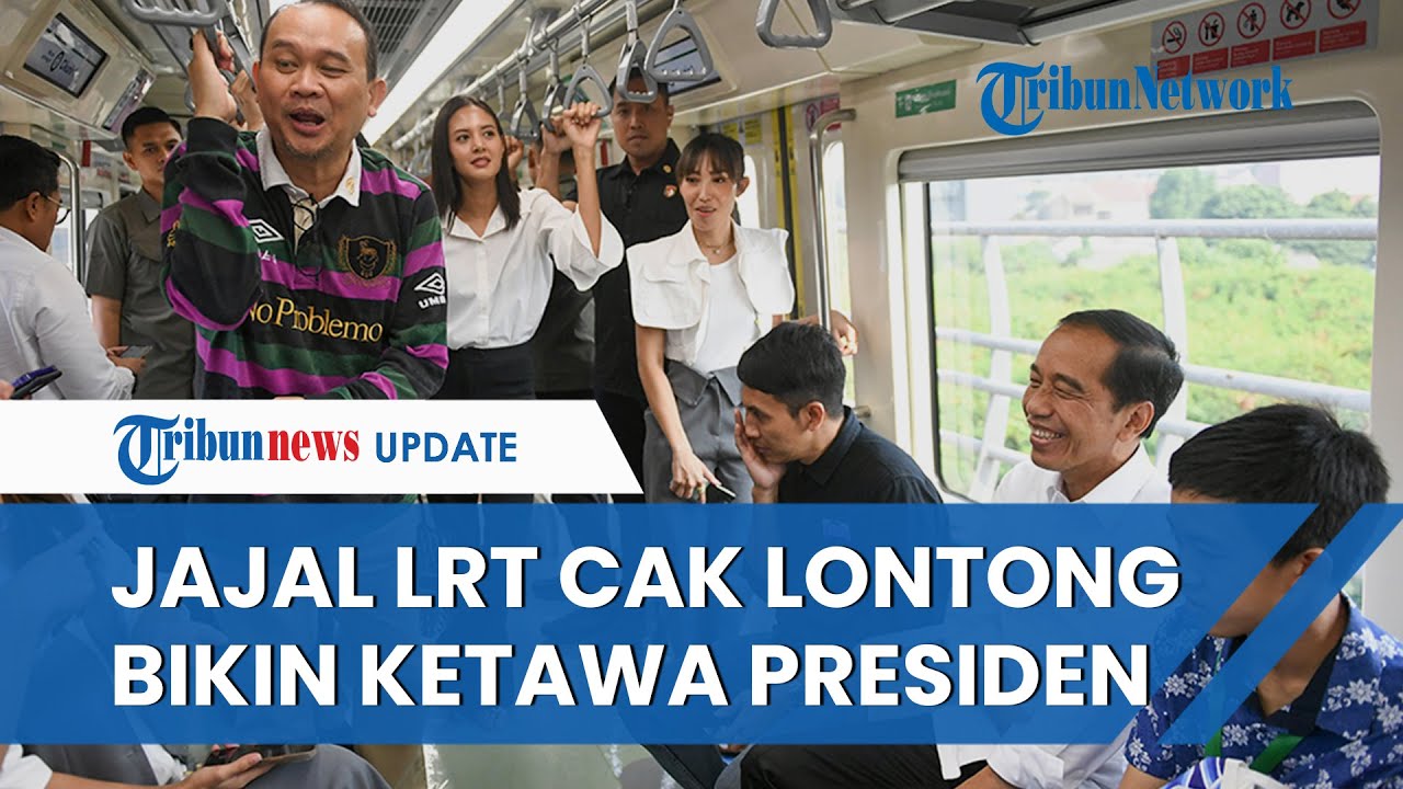 [FULL] Momen Para Artis Bersama Jokowi Jajal LRT, Celoteh Cak Lontong Bikin Ketawa Presiden