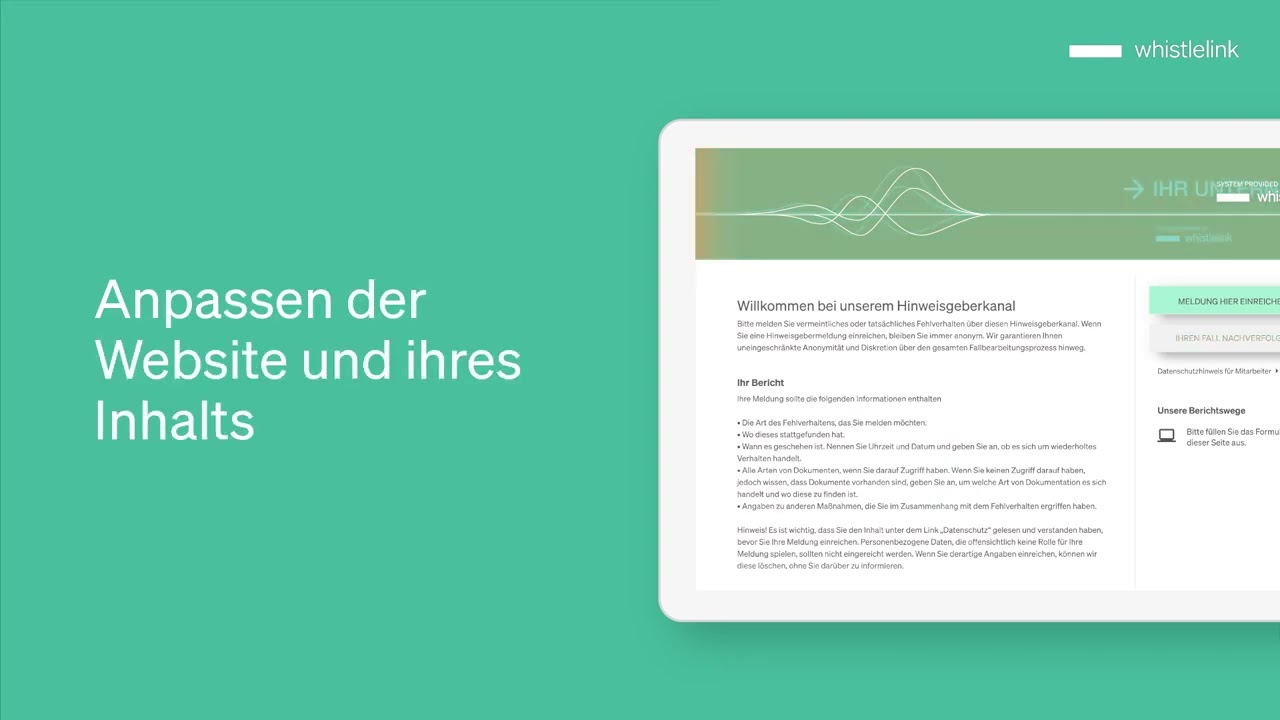 So funktioniert Whistlelink &ndash; Ein sicheres, gesetzeskonformes und benutzerfreundliches Meldesystem