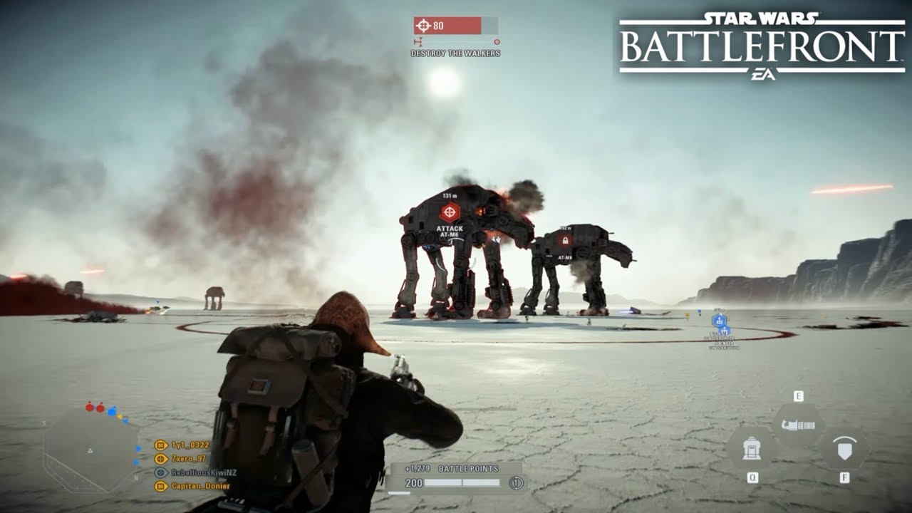 Star Wars Battlefront 2: Galactic Assault Gameplay | Crait