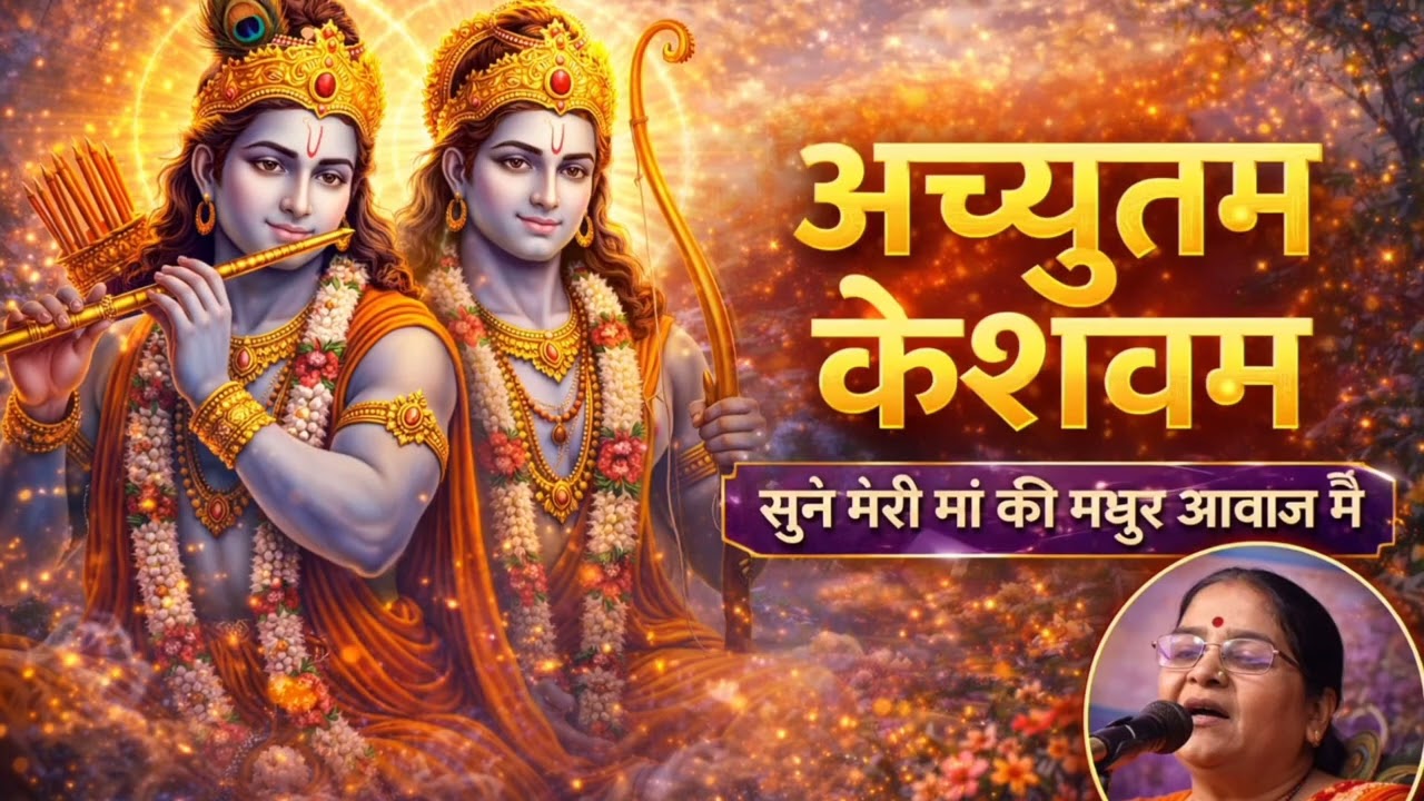 अच्युतम केशवम राम नारायणम 🙏 | मेरी माँ की मधुर आवाज में भजन | Beautiful Devotional Song
