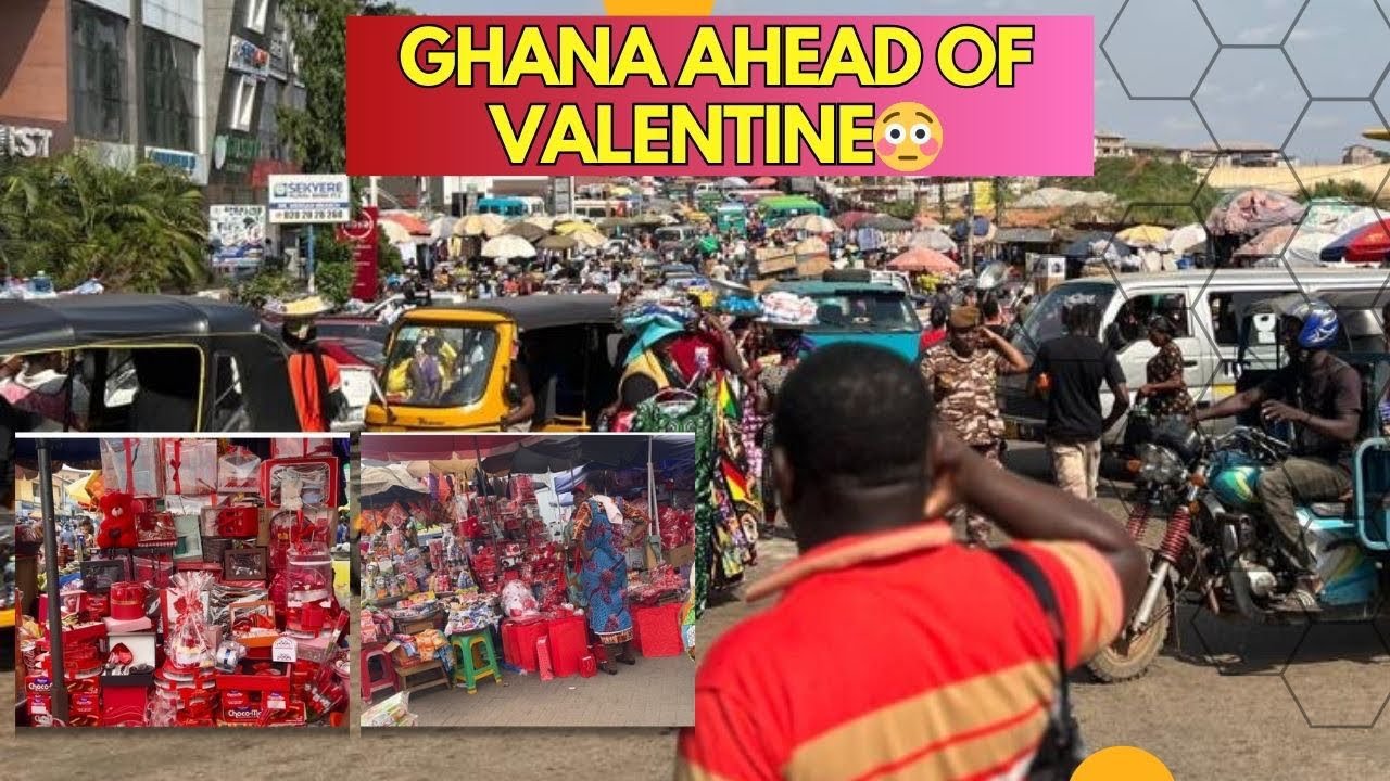 How Ghana Looks Like Ahead of Valentine ❤️ | Kumasi City Walking Tour🇬🇭