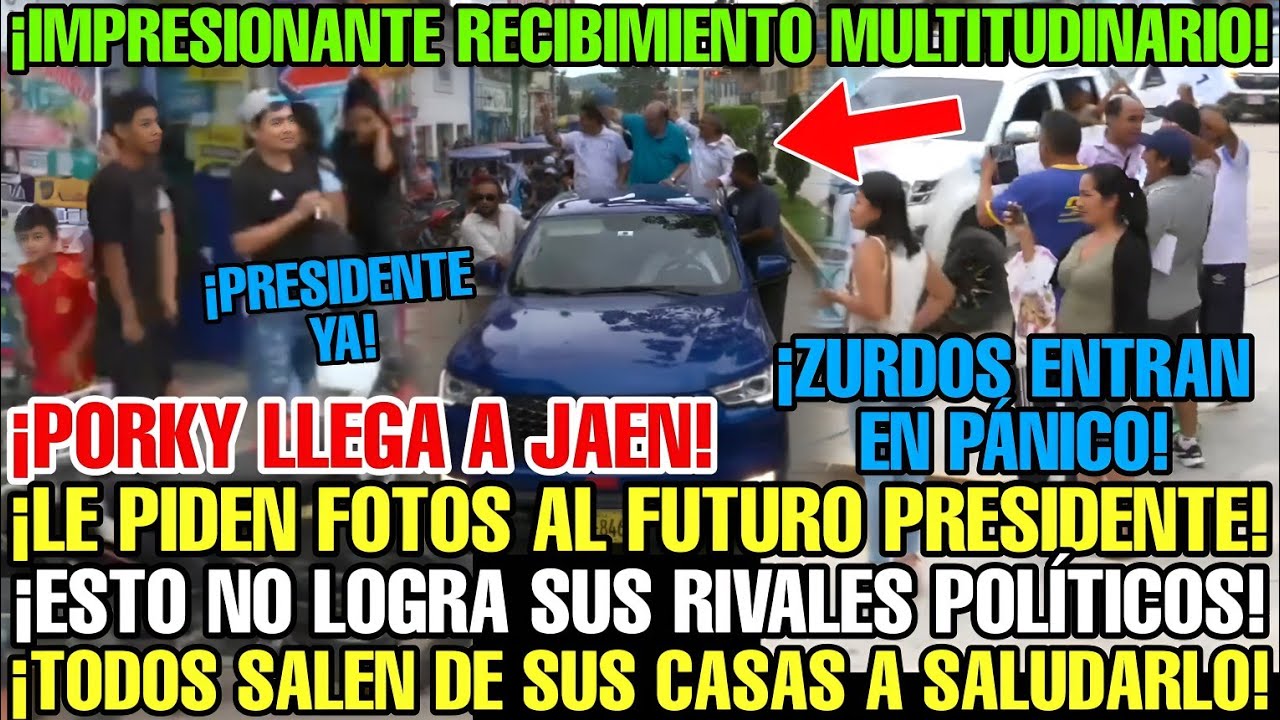 PORKY LLEGA A JAÉN Y ARRANCA DE INMEDIATO UNA MEGA CARAVANA CON TODO EL RESPALDO DE LA CIUDADANÍ