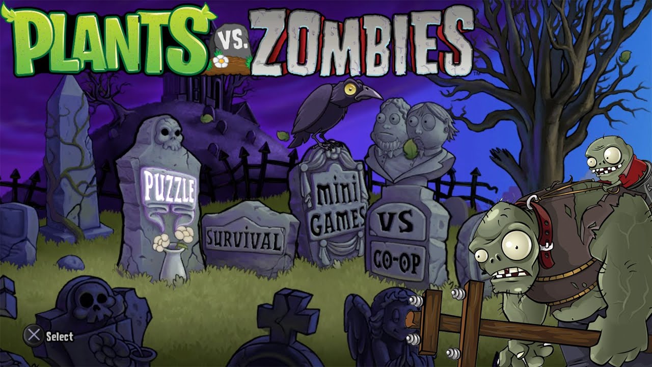 Plants vs. Zombies [PS3] ALL Puzzle Mode Walkthrough Gameplay