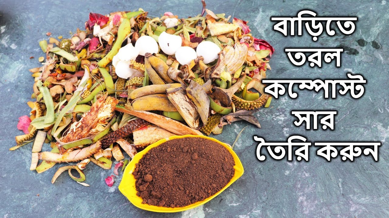 Organic Compost fertilizer for any plants || বাড়িতে তরল কম্পোস্ট সার তৈরি করার সবচেয়ে সহজ পদ্ধতি