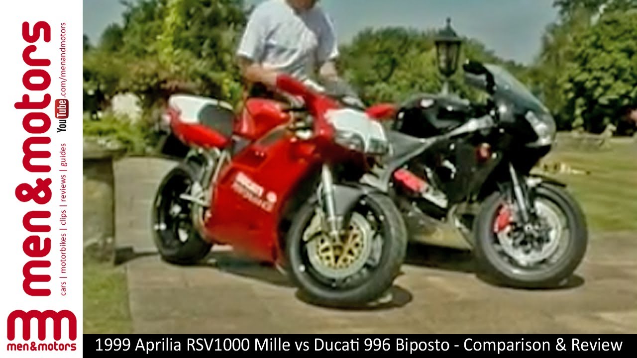 1999 Aprilia RSV1000 Mille vs Ducati 996 Biposto - Comparison & Review
