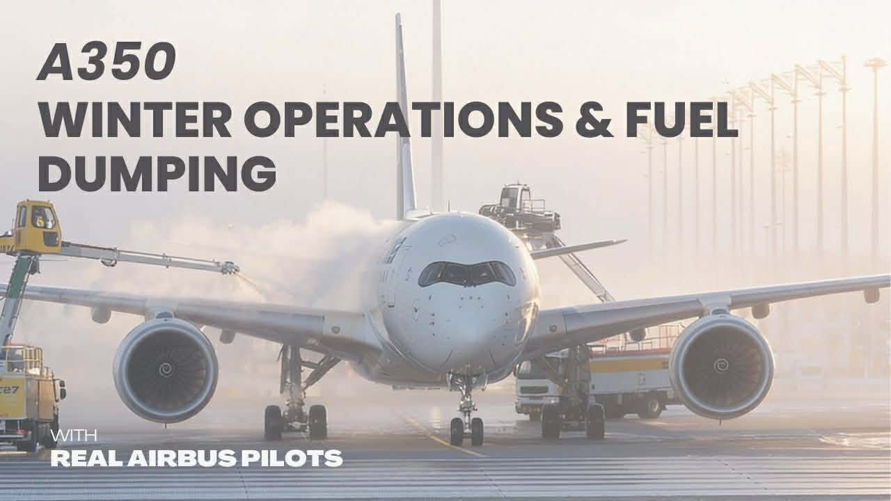 Too Heavy to Land: A350 Winter Ops, Flap Failure & Fuel Jettison | iniBuilds MSFS