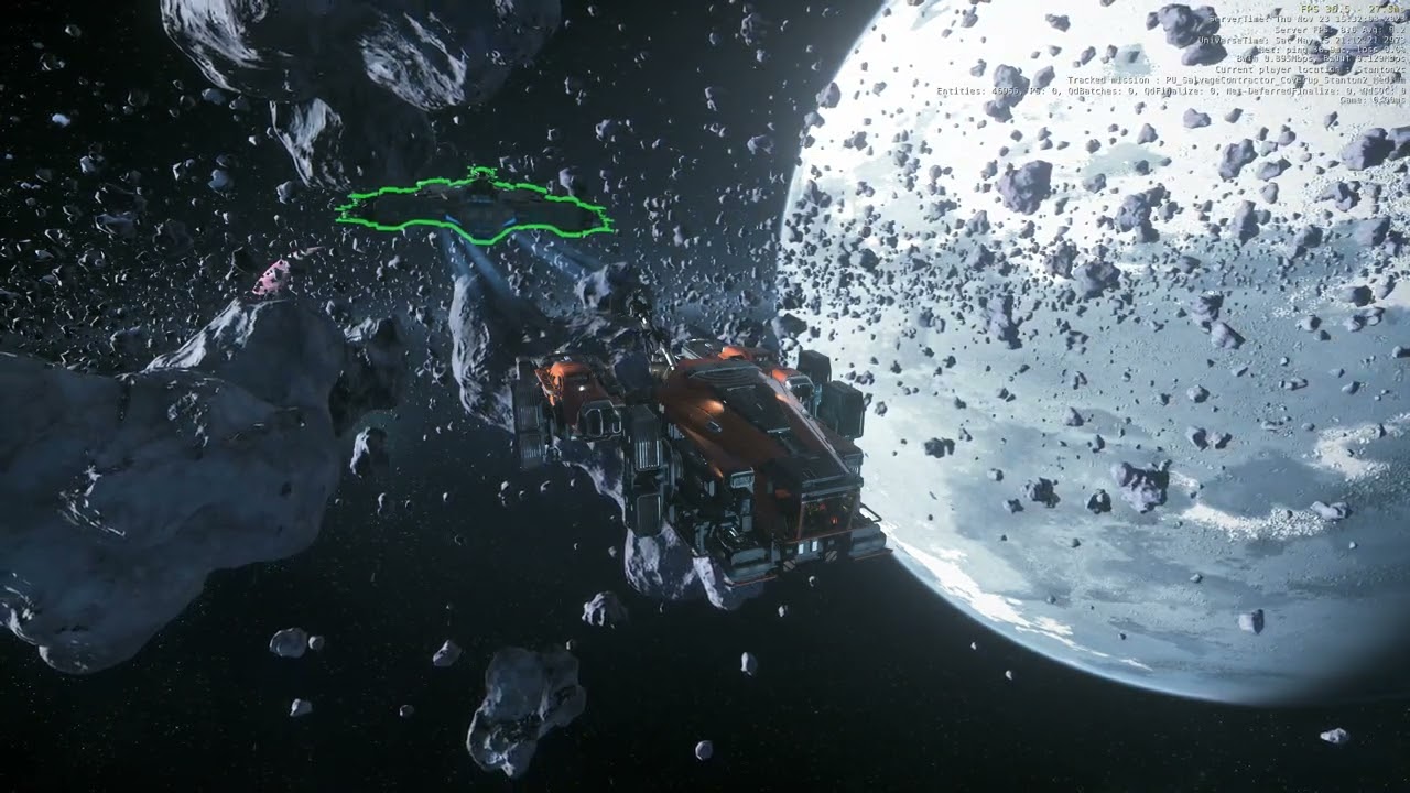 Towing a Hammerhead (clean up mission) - Star Citizen