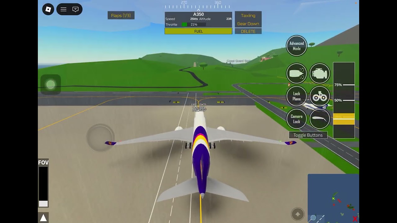 ผจญภัยไปกับนาวา Roblox Pilot training flight simulator