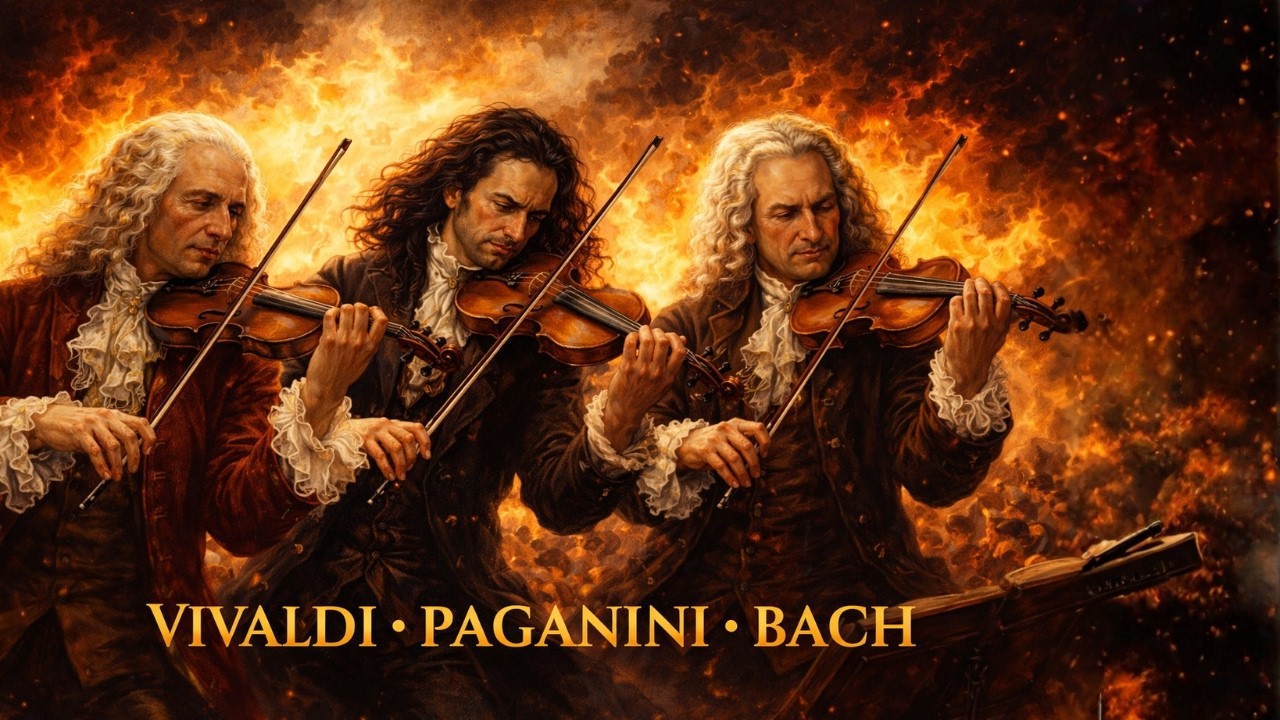 🎻Echoes of the 1800s | Vivaldi • Paganini • Bach Inspired Solo Violin | Fire of the Strings🎼
