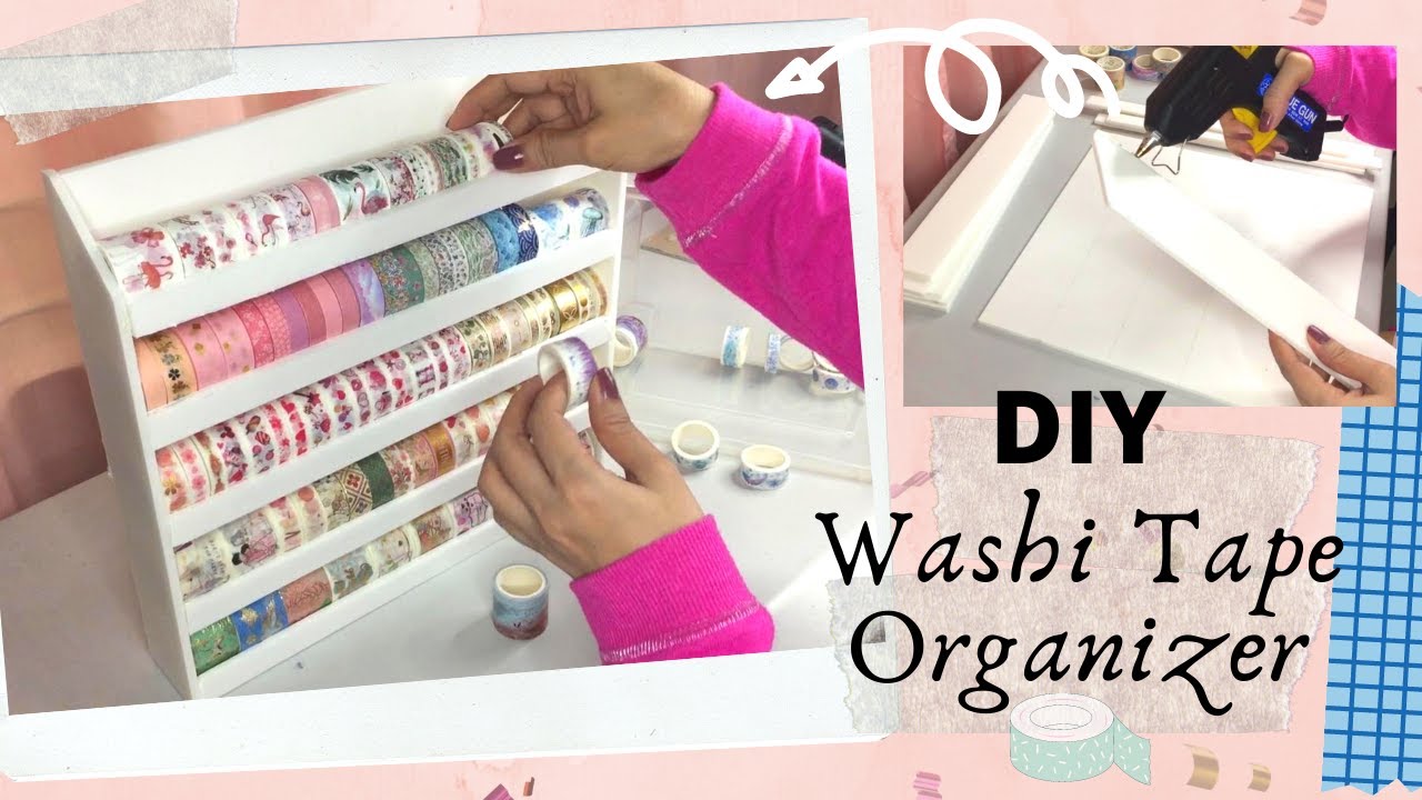 DIY Washi Tape Organizer / Storage for $1 (100 rolls) | Cheap. Simple. Easy.