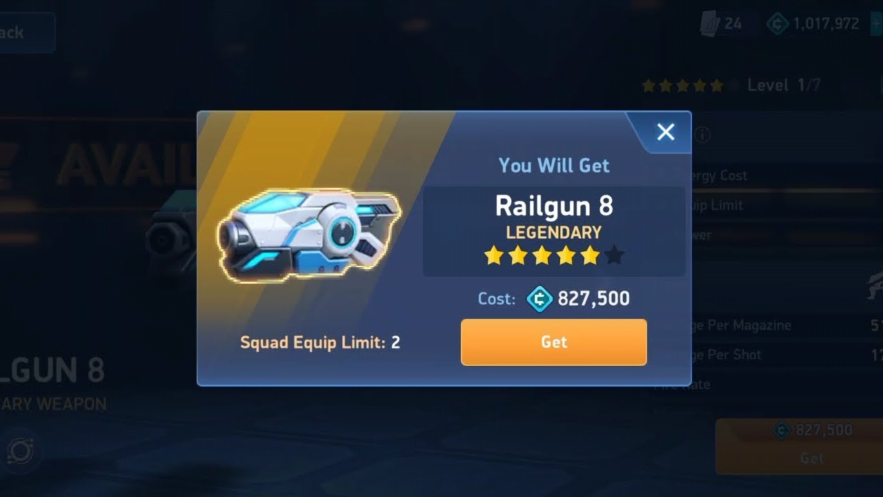 Unlocking Rail Gun 8 very strong combination.