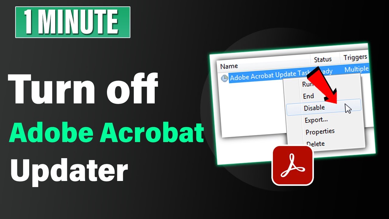 How to turn off adobe acrobat updater 2026 | Stop Auto Update