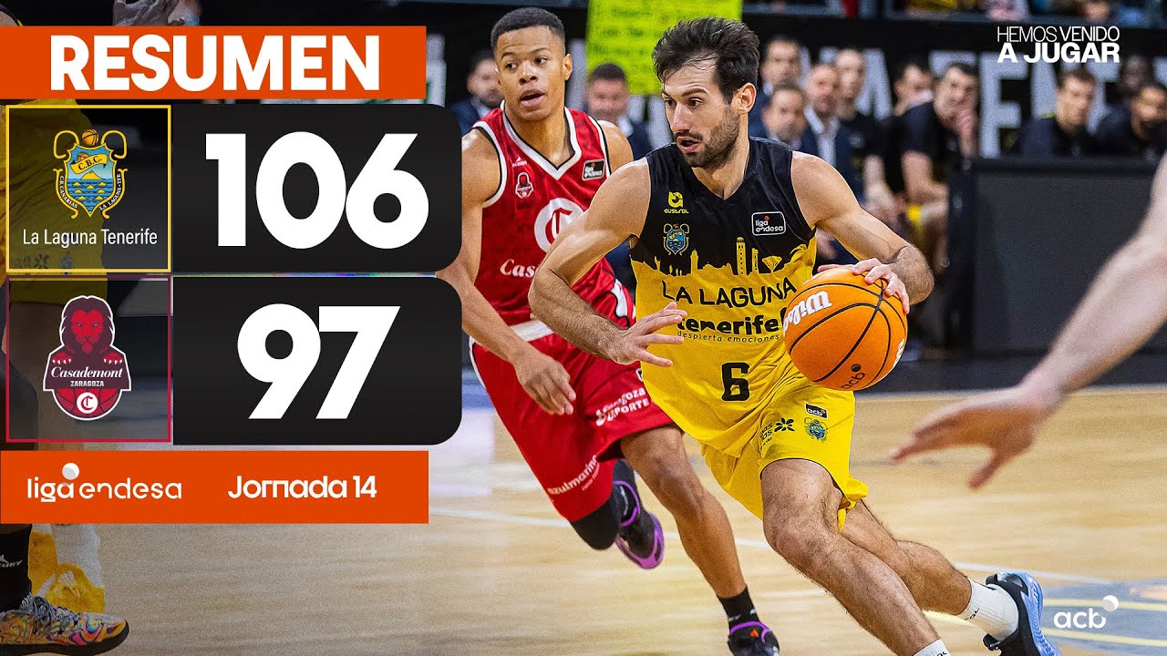 La Laguna Tenerife - Casademont Zaragoza (106-97) RESUMEN | Liga Endesa 2024-25