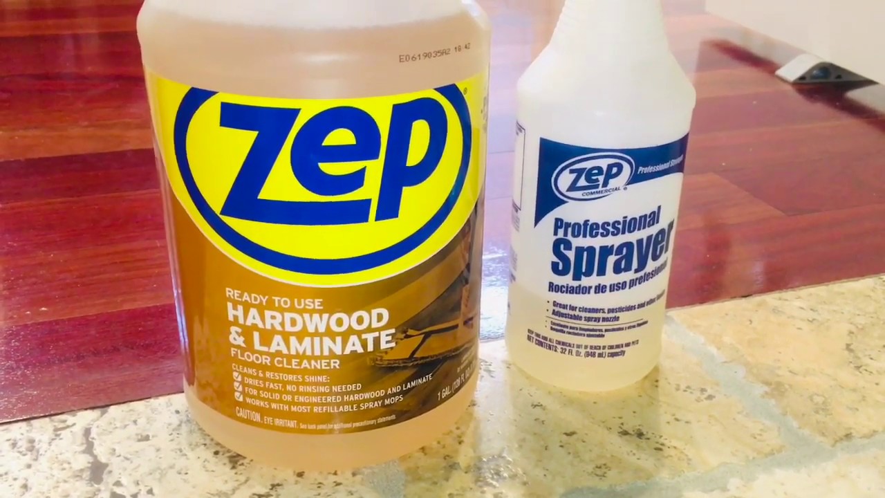 COVID 19 Cleaning Routine.ZEP Hardwood & Laminate Floor Cleaner