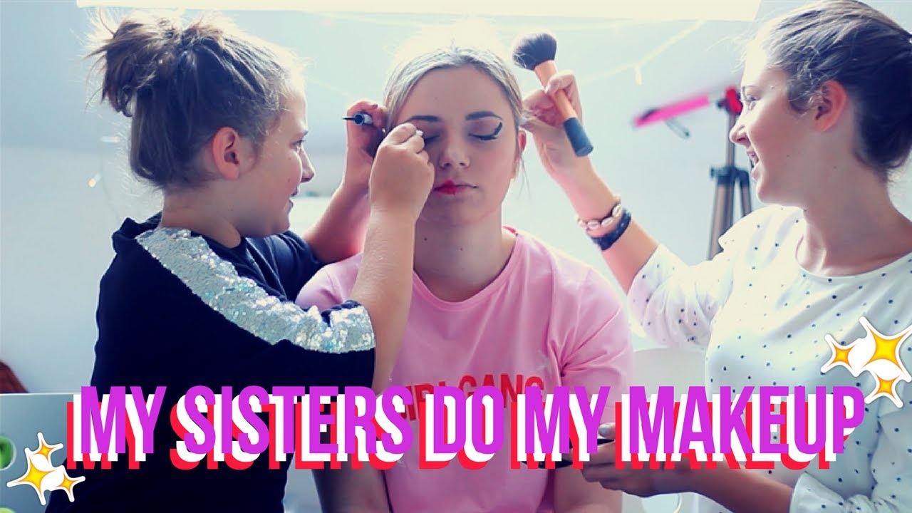 FashionistaVlog: MY SISTERS DO MY MAKEUP CHALLENGE met Fauve (12) en Jade (9)