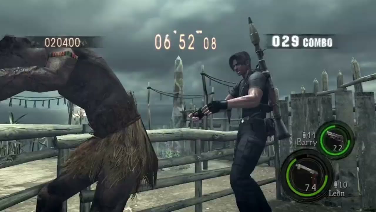 Resident Evil 5: The Mercenaries - Leon/Billy (Marshlands Chickens)