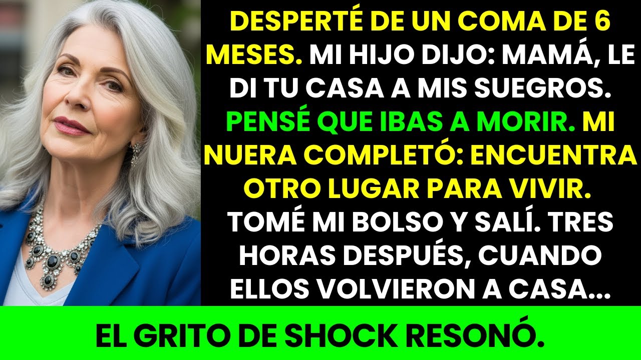Mi Hijo Dio Mi Casa Mientras Yo Estaba En Coma. Mi Nuera Me Mandó Salir. Horas Después…