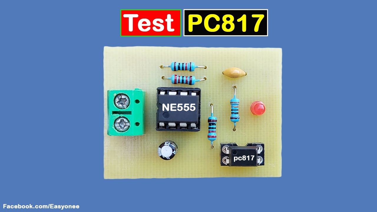 Test Optocoupler PC817  using ic 555