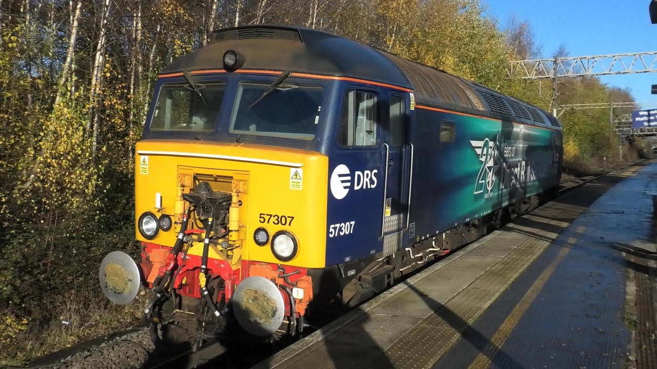 Fantastic Busy Few Hours at Sandbach Station Freight/Passenger/Light loco Trains. December 2nd 2025