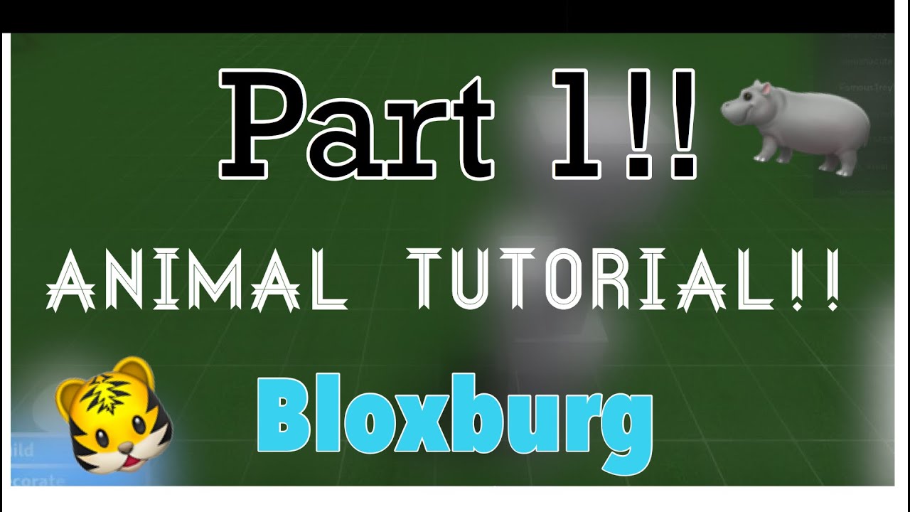 HOW TO MAKE ANIMALS IN BLOXBURG || **REQUESTED**