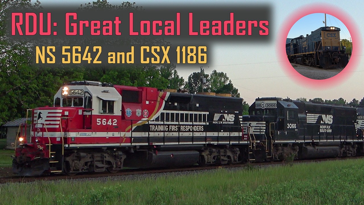CSX 1186 and NS 5642 Leading Local Freights