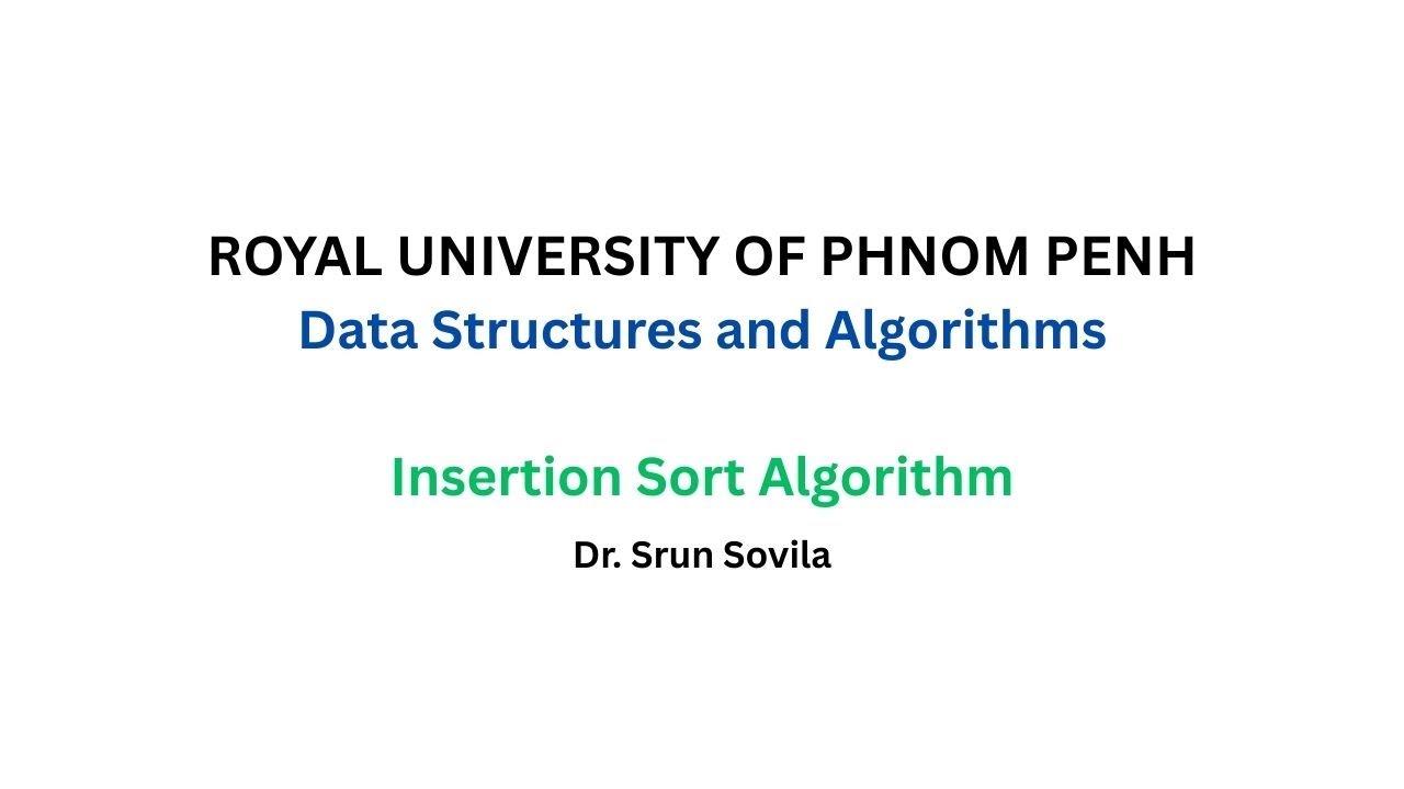DSA - Insertion Sort