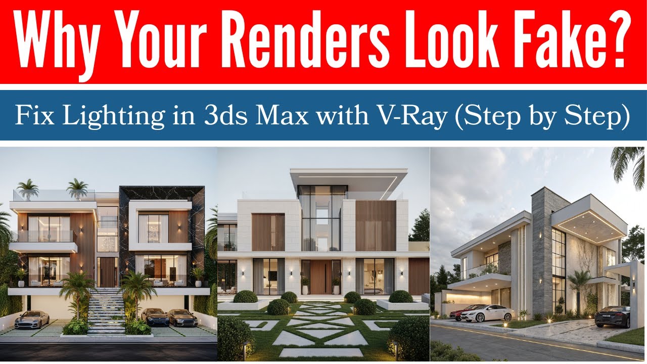 Why Your Renders Look Fake | Fix Lighting in 3ds Max with V-Ray (Step by Step)
