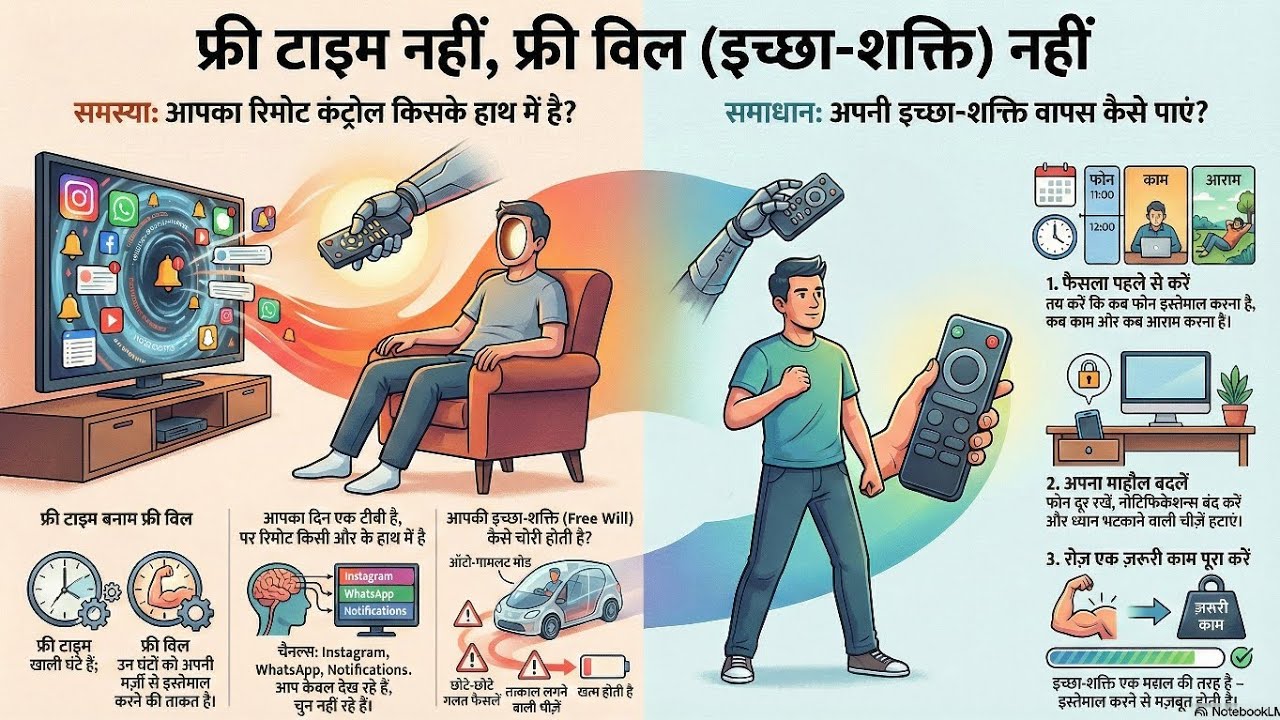 Free Time Nahi, Free Will Nahi Hai | Life Reality for Indians