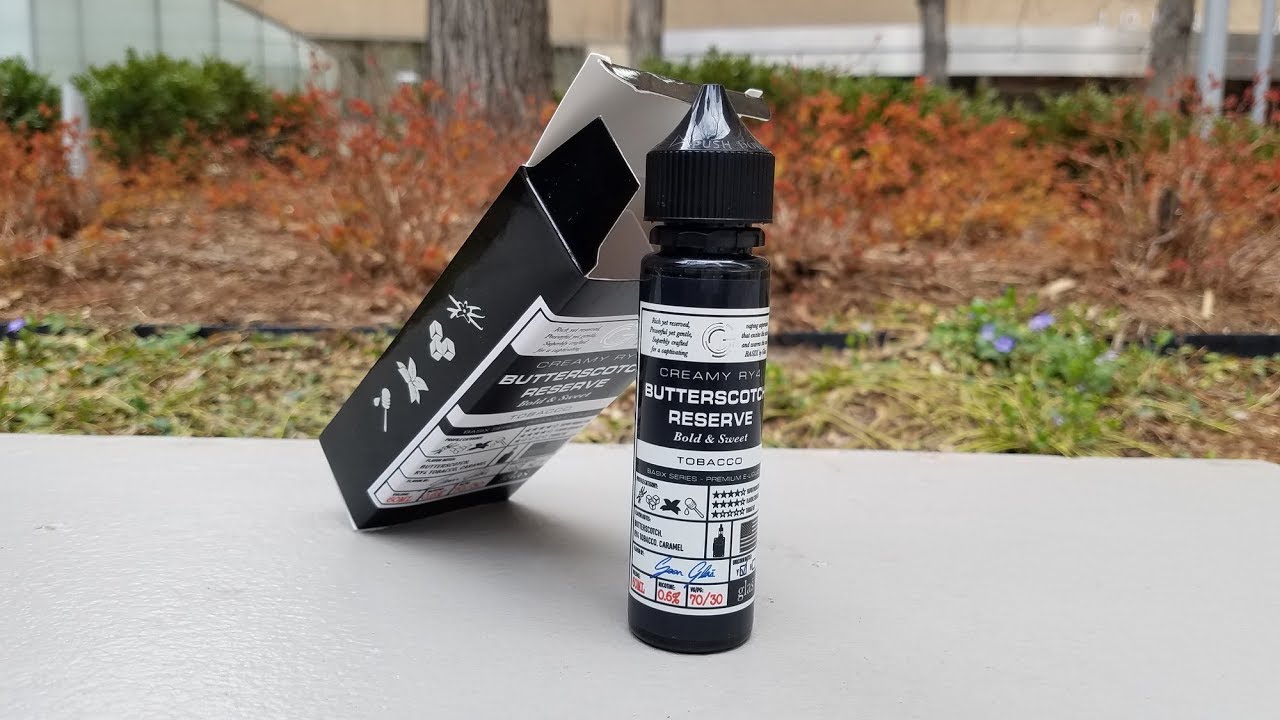 Glas Basix Series: Butterscotch Reserve E-Juice Review