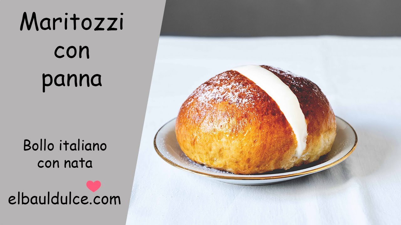 Maritozzi con panna - Brioche italiano con nata