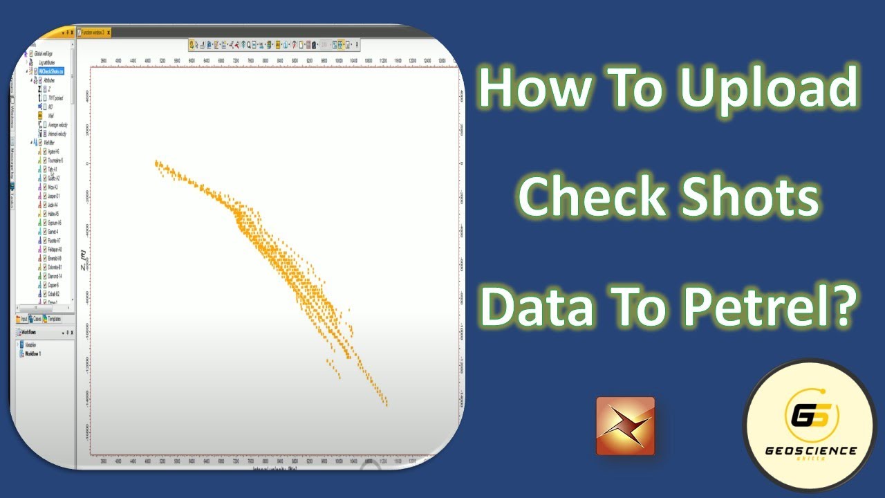 How to upload CheckShots data in Petrel
