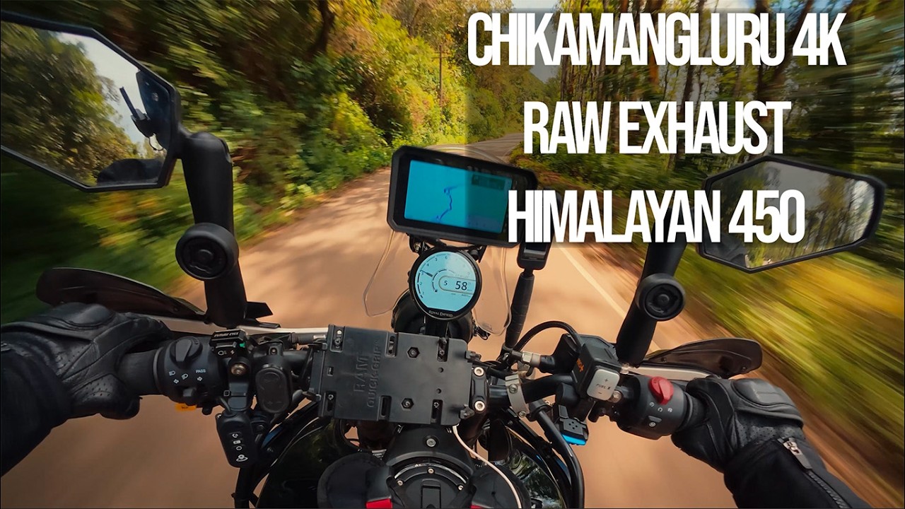 Chikamangluru Ride| Himalayan 450| Raw exhaust |4K|
