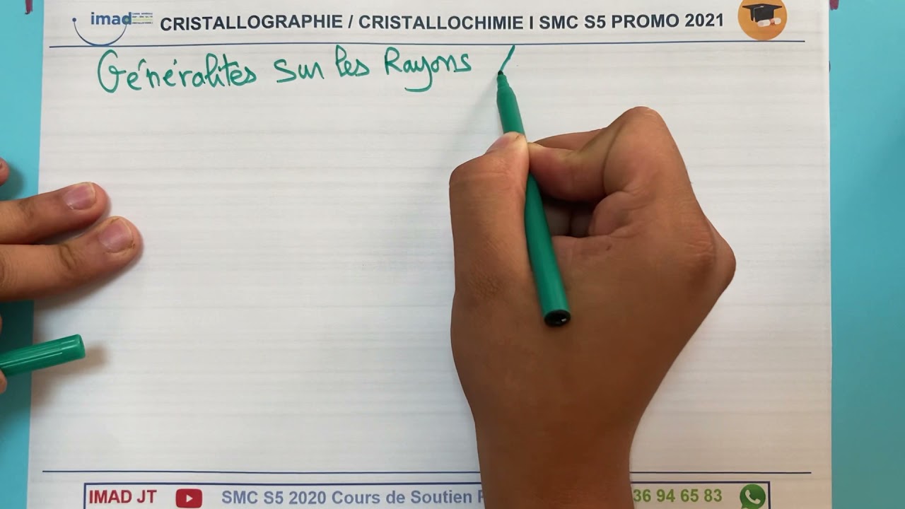 🚨SMC S5 Radiocristallographie🚨