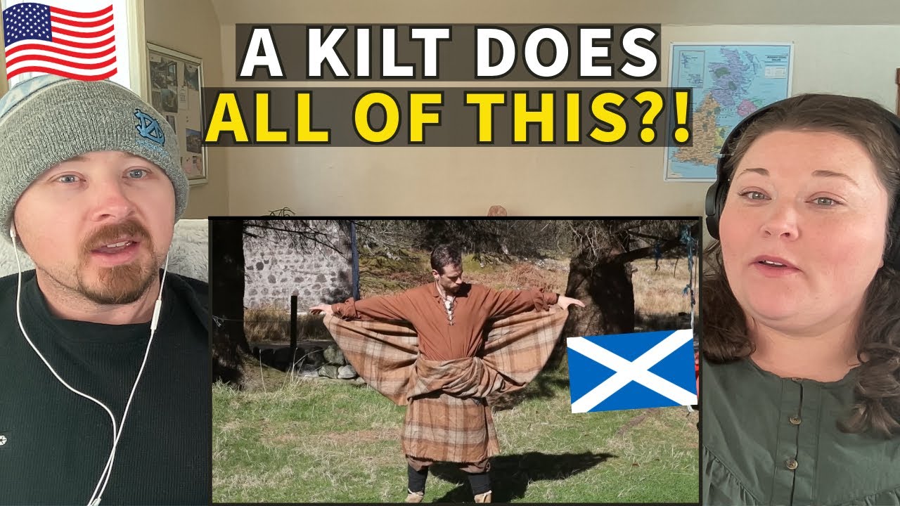 Americans React to The Great Kilt - The Ultimate Survival Blanket?