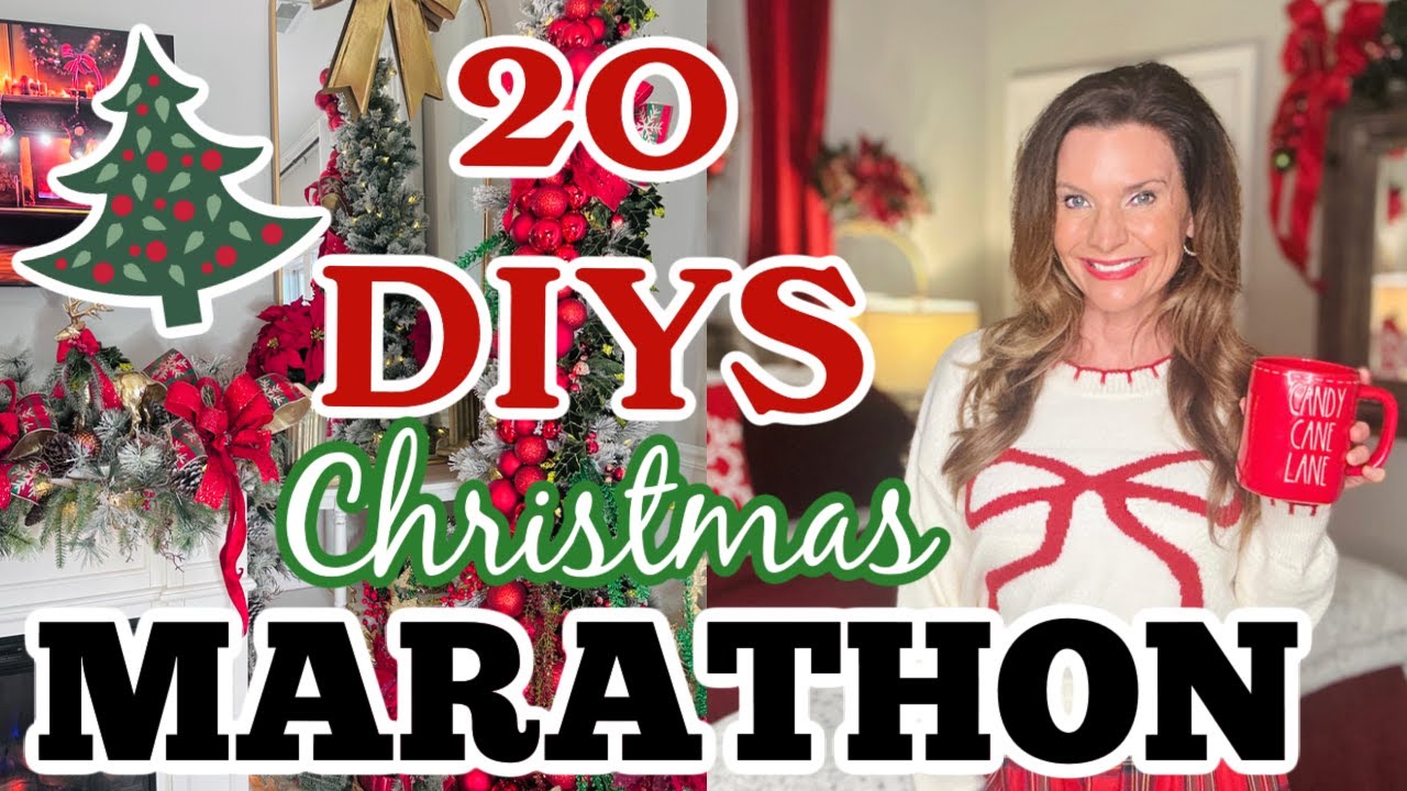 🎄20 DIYS CHRISTMAS MARATHON DECORATING + CRAFTING! I Love Christmas ep 23 Olivias Romantic Home DIY