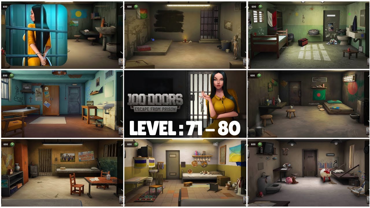 Levels 71-80 – 100 Doors Escape From Prison | Mega Hidden Object Challenge!