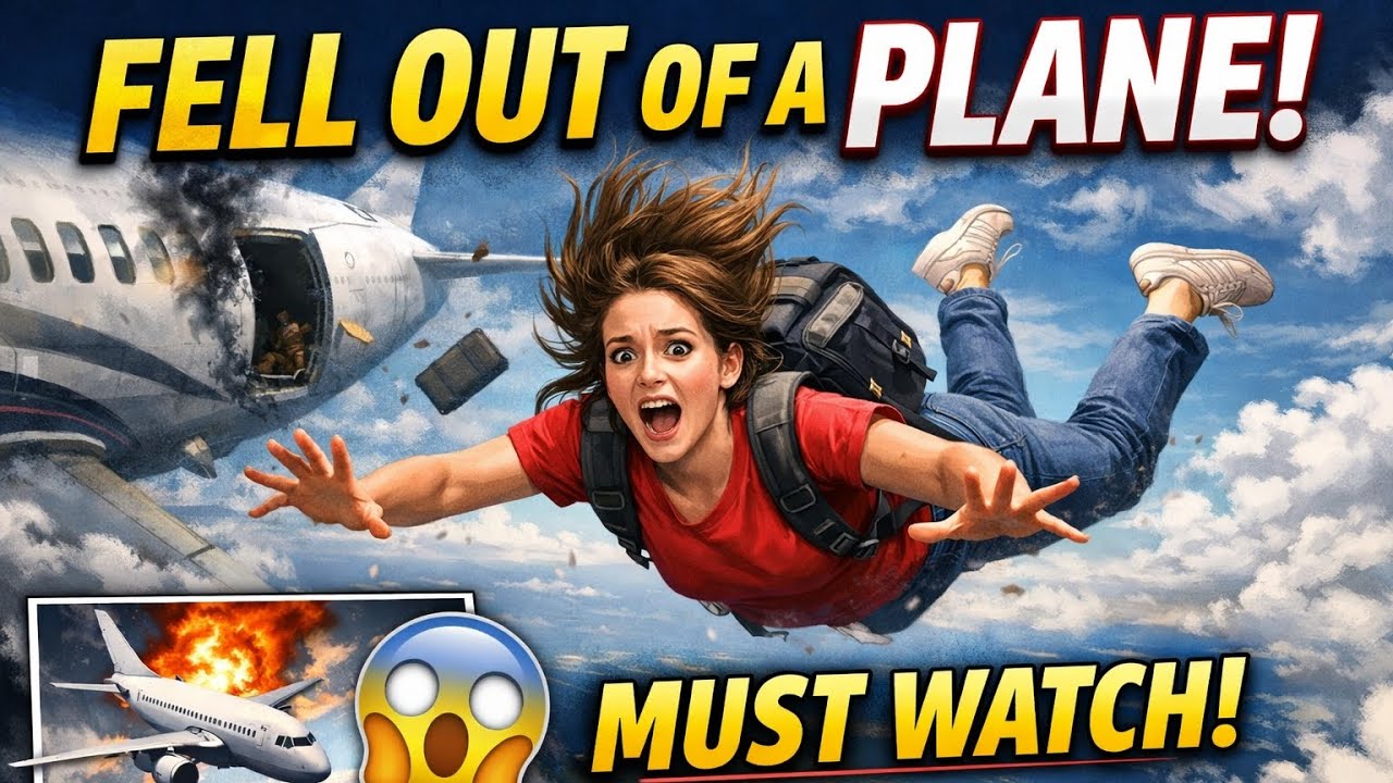 A GIRL FELL OUT 😱 FEOM A PLANE 🛩️|MUST WATCH VIDEO 📷|#mystery #story #plane 