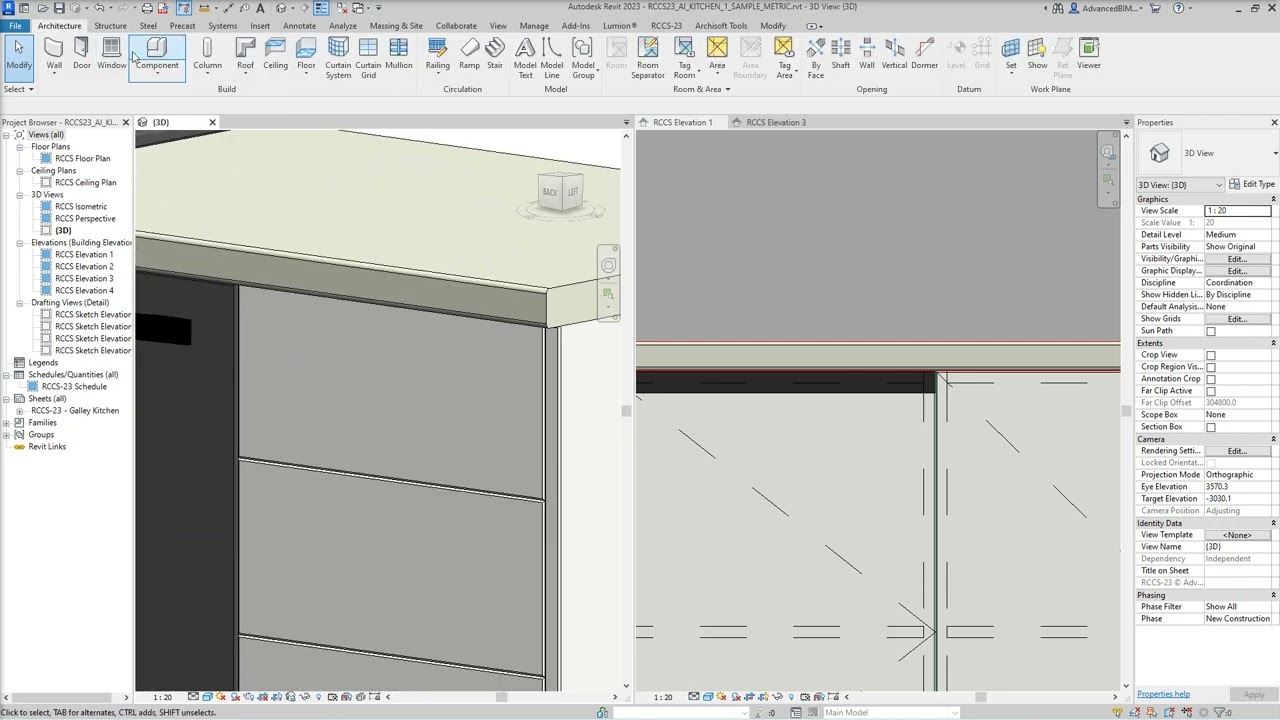 GOLA INSET HANDLE - Revit Cabinet