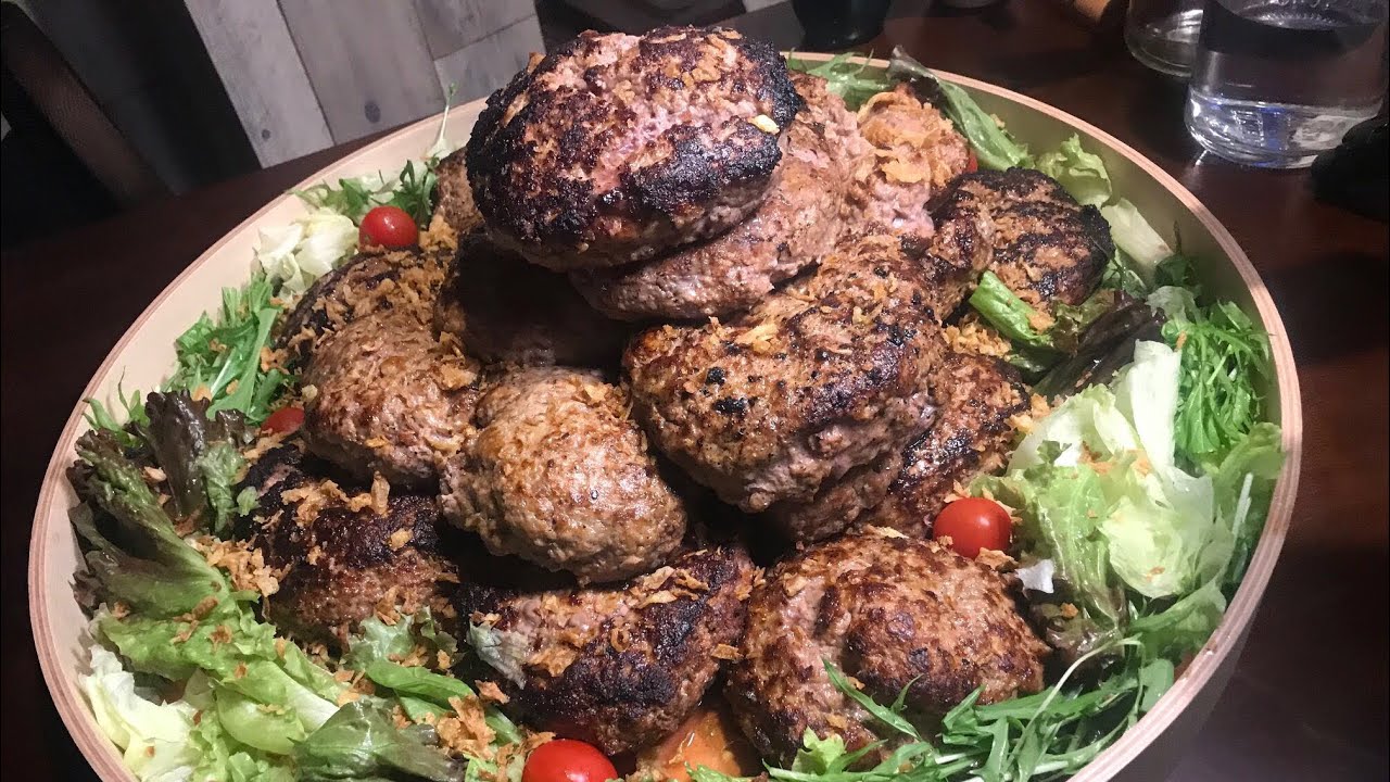 【大食い】お肉だけで約6㎏　ハンバーグメガタワー【デカ盛り】