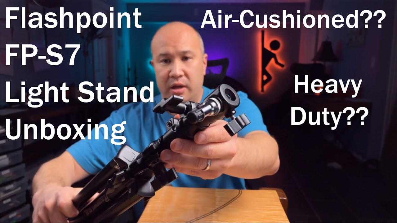 Flashpoint Pro Air Cushioned Heavy Duty Light Stand Unboxing